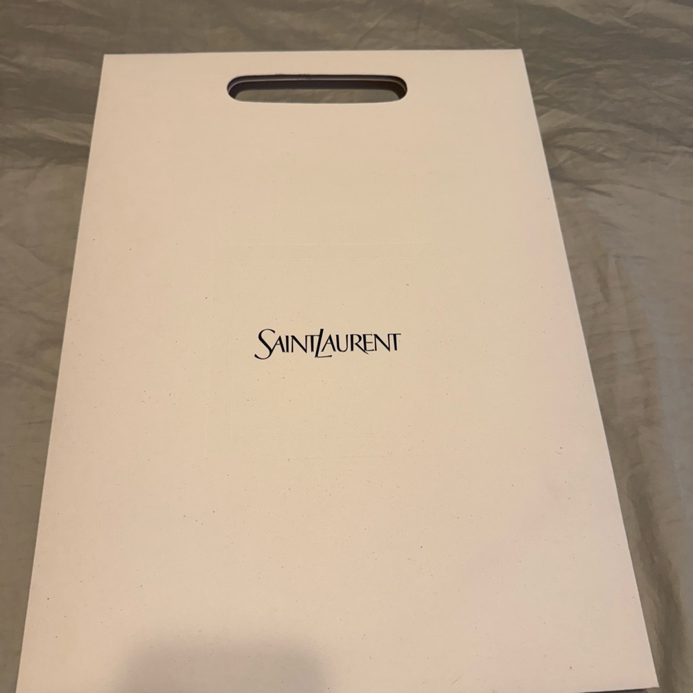 Saint Laurent White Cardboard Tote Bag